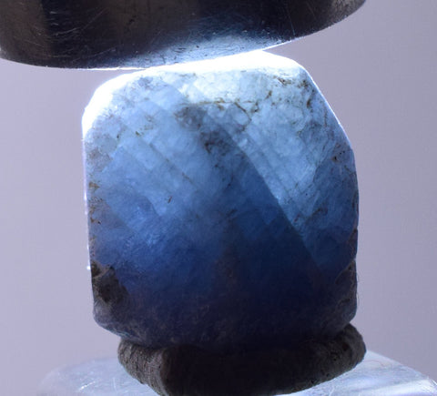 11.5cts SAPPHIRE CRYSTAL NATURAL ROUGH BLUE TANZANIA MINERAL SPECIMEN TB111