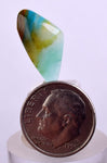 4.5ct GEM BLUE OPAL SCENIC CABOCHON PERU SEASCAPE PENDANT JEWELRY BB352