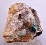9.8cms DRUZY CHRYSOCOLLA MALACHITE QUARTZ LILY MINE PERU COPPER MINERAL DB54