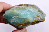 265 Grams GEM BLUE OPAL PERU ROUGH SCENIC SEASCAPE MINERAL SPECIMEN OB106