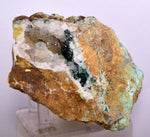 11cms DRUZY CHRYSOCOLLA ATACAMITE MALACHITE QUARTZ CRYSTALS LILY MINE PERU DB64