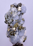 6.1cm  BLUE DOLOMITE SELLAITE CRYSTALS CHALCOPYRITE QUARTZ CALCITE PERU GB30