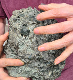 19cms EPIDOTE QUARTZ CRYSTALS PERU CLUSTER COLLECTOR GREEN COLOR MINERAL CB92