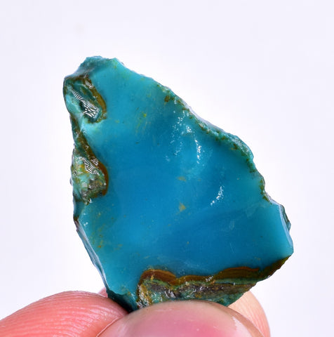 16.5cts GEM SILICA CHRYSOCOLLA CHALCEDONY LILY MINE PERU ROUGH SB175