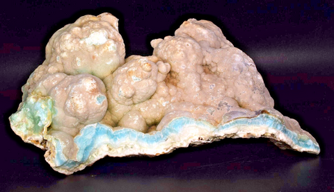29cms SKY BLUE STRONTIANITE BOTRYOIDAL CRYSTALS PERU IT LOOKS LIKE LARIMAR CB178