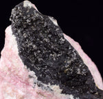 10cms RHODOCHROSITE QUARTZ CALCITE CRYSTALS JORDANITE (?) GALENA PERU RB662