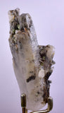 8.8cms GEM QUARTZ TWIN NATURAL CHLORITE INCLUDED PHANTOM CRYSTAL PERU  QB29