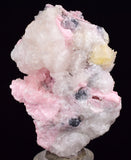5.9cms RHODOCHROSITE QUARTZ CALCITE CRYSTALS JORDANITE (?) GALENA PERU RB505