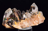 7.7cm HEMATOID QUARTZ  GOETHITE IRIDESCENT MINERAL SPECIMEN PERU COLLECTOR QB115