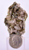 LOT 10 EPIDOTE QUARTZ CRYSTALS PERU CLUSTER COLLECTOR GREEN COLOR MINERAL CB187