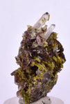 3.6cms PREMIUM EPIDOTE AXINITE QUARTZ CRYSTALS PERU AESTHETIC COLLECTOR CB137