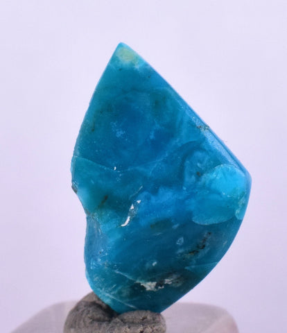 4cts GEM SILICA CHRYSOCOLLA CHALCEDONY POLISHED PERU NEW FIND BB340