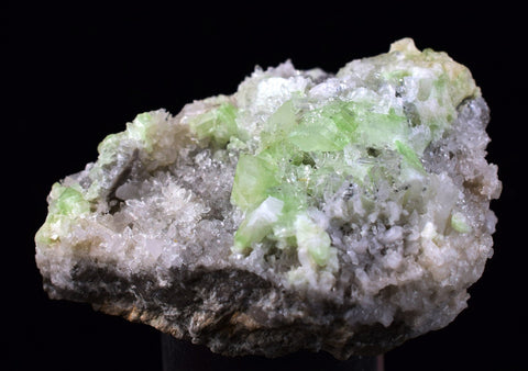 4.5cms AUGELITE CRYSTAL PERU DARK GREEN BRIGHT NEEDLE QUARTZ PASTO BUENO AE550