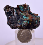 5cms  GEM GARNET CHRYSOCOLLA CRYSTALS PERU SHINY SHARP RARE GB66