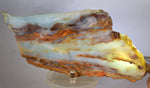 680grms 23cm BLUE OPAL PERU SLAB SCENIC SEASCAPE SCULPTURE ROUGH LANDSCAPE OB153
