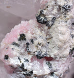 14cms RHODOCHROSITE ROSETTE QUARTZ PERU SPHALERITE JORDANITE ? CRYSTALS RBZ417