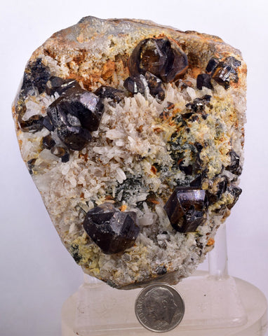 10.2cms TWIN CASSITERITE BRILLIANT CRYSTALS FACET GRADE  BOLIVIA MINERAL EB54