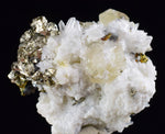 2.1cm APATITE QUARTZ PYRITE DICKITE SCHEELITE ? PERU HUANZALA AB77