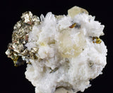 2.1cm APATITE QUARTZ PYRITE DICKITE SCHEELITE ? PERU HUANZALA AB77