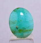 5ct GEM BLUE OPAL SCENIC CABOCHON PERU SEASCAPE PENDANT JEWELRY BB357