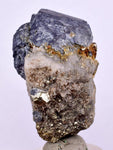 4.5cms GALENA QUARTZ PYRITE CRYSTAL CUBIC PERU MINERAL SPECIMEN  GB38