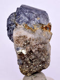 4.5cms GALENA QUARTZ PYRITE CRYSTAL CUBIC PERU MINERAL SPECIMEN  GB38