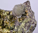 7.5cms APATITE SIDERITE QUARTZ CRYSTALS CHALCOPYRITE PYRITE PERU AB184