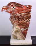 18cms EAGLE JASPER QUARTZ CARVING HANDMADE SCULPTURE PERU COLLECTOR JB24