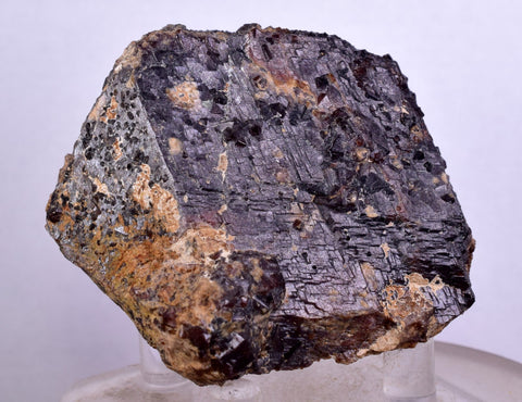 6.4cms  GEM GARNET STEPPED SPESSARTINE CRYSTALS PERU SHINY SHARP RARE GB51
