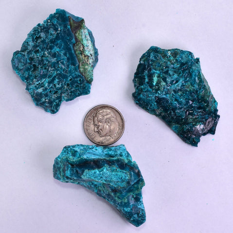 55grs BLUE MALACHITE CHRYSOCOLLA SCULPTURE SCENIC PERU ROUGH DECORATION UB178