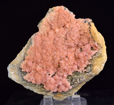 7.8cm RHODOCHROSITE GEODE SPHALERITE PYRITE QUARTZ MOROCOCHA PERU RB602