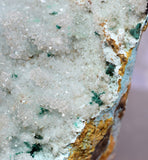 8cms DRUZY CHRYSOCOLLA QUARTZ ATACAMITE CRYSTALS PERU MINERAL SPECIMEN DB79