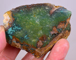 100grs GEM SILICA CHRYSOCOLLA LILY MINE PERU CHALCEDONY QUARTZ BLUE ROUGH SB193