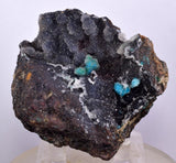 6.8cms DRUZY CHRYSOCOLLA QUARTZ CHILE INCA DE ORO MINERAL SPECIMEN DB93