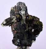 4cms ACTINOLITE EPIDOTE CRYSTALS PERU NATURAL BRILLIANT CLUSTER MINERAL CB97