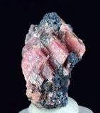 3.3cms RHODOCHROSITE GALENA PYRITE CHINA CRYSTAL RHOMBOHEDRAL MINIATURE RB658