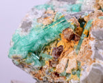 2.8cms GEM EMERALD CRYSTAL PYRITE CALCITE QUARTZ COLOMBIA MINERAL SPECIMEN EB34