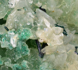 8.4cms ATACAMITE CALCITE DRUZY CHRYSOCOLLA MALACHITE LILY MINE PERU DB72