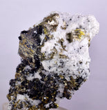 10.5cms GEM PYRITE APATITE SCHEELITE (?) SPHALERITE QUARTZ PERU CRYSTALS MB129