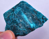 51grs BLUE MALACHITE CHRYSOCOLLA SCULPTURE SCENIC PERU ROUGH DECORATION UB184