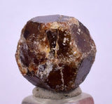 1.7cm GARNET GROSSULAR HESSONITE DODECAHEDRON CRYSTALS PERU MINERAL GB21