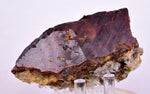 8.2cms  GEM GARNET  BANDED QUARTZ EPIDOTE CRYSTALS PERU SHINY SHARP RARE GB65