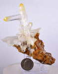 9.1cms QUARTZ HALLOYSITE MANGO COLOMBIA NATURAL CRYSTAL MINERAL SPECIMEN QB62