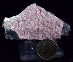 5.9cms RHODOCHROSITE ROSETTE PERU PINK CRYSTALS HUANZALA MINE MINERAL RB560