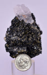 5.9cms MANGANOAN CALCITE QUARTZ PYRITE CHALCOPYRITE SCHEELITE ? PERU GB67