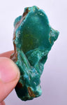 17grs GEM SILICA CHRYSOCOLLA LILY MINE PERU CHALCEDONY QUARTZ BLUE ROUGH SB142