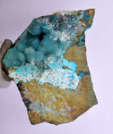 5.6cms DRUZY CHRYSOCOLLA QUARTZ PERU COPPER MINERAL SPECIMEN COLLECTOR DB67
