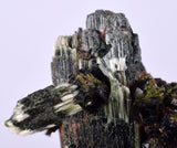 4cms ACTINOLITE EPIDOTE CRYSTALS PERU NATURAL BRILLIANT CLUSTER MINERAL CB97