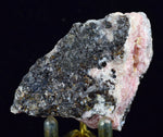 5.8cms RHODOCHROSITE ROSETTE QUARTZ SPHALERITE PERU PINK CRYSTALS NEEDLES  RB325