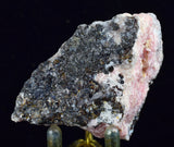5.8cms RHODOCHROSITE ROSETTE QUARTZ SPHALERITE PERU PINK CRYSTALS NEEDLES  RB325